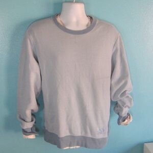 Ovadia Mens Size M Light Blue Cotton Pullover Casual Sweatshirt Loungewear